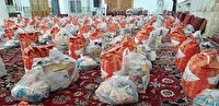 توزیع ۶۰۰ بسته مواد غذایی بین خانوار‌های نیازمند شوط