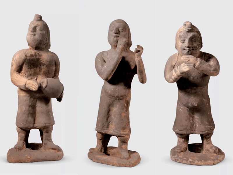 کشف مجموعه‌ای از مجسمه‌های سفالین در شمال چین