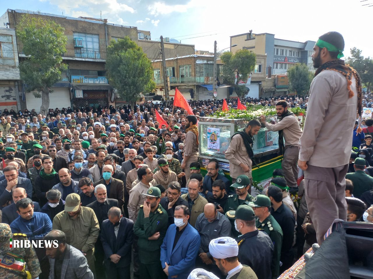 تشییع و خاکسپاری پیکر شهید «علی نظری» در شهرستان ملایر