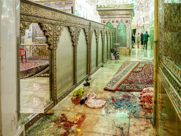 تشییع شهدای شاهچراغ شیراز در مشهد مقدس