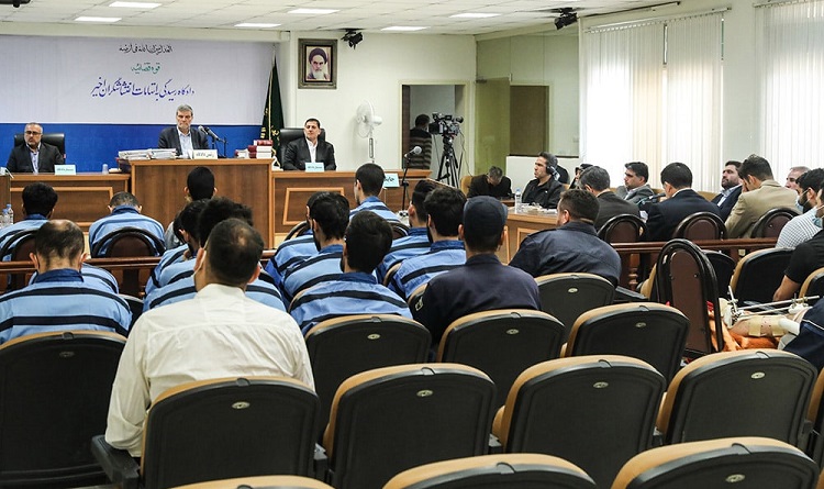 جلسه دادگاه متهمان اغتشاشات تهران