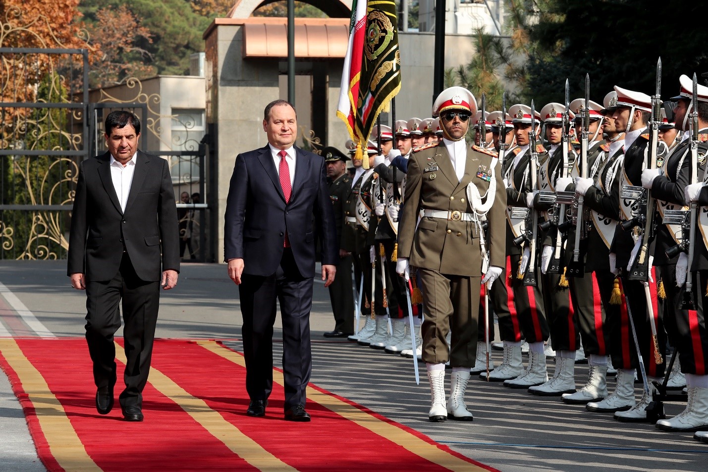 استقبال رسمی از نخست وزیر بلاروس در تهران