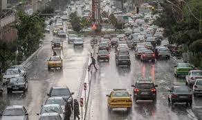 وضعیت ترافیکی معابر تهران در صبح بارانی دوشنبه 14 آذر ۱۴۰۱