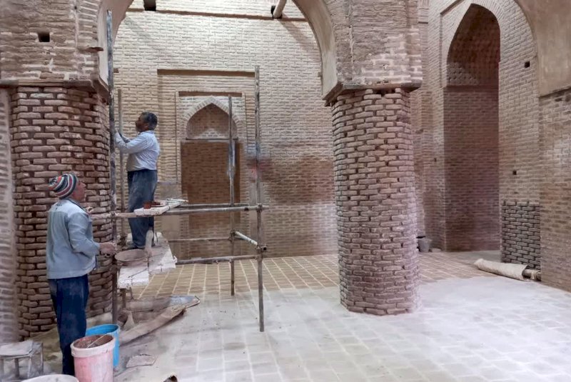 پایان مرمت و بازسازی مسجد جامع تاریخی زواره
