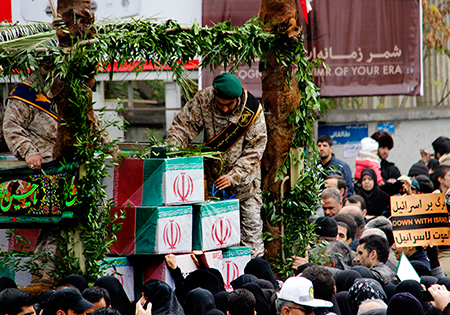 استقبال از شهدای گمنام در مرز مهران