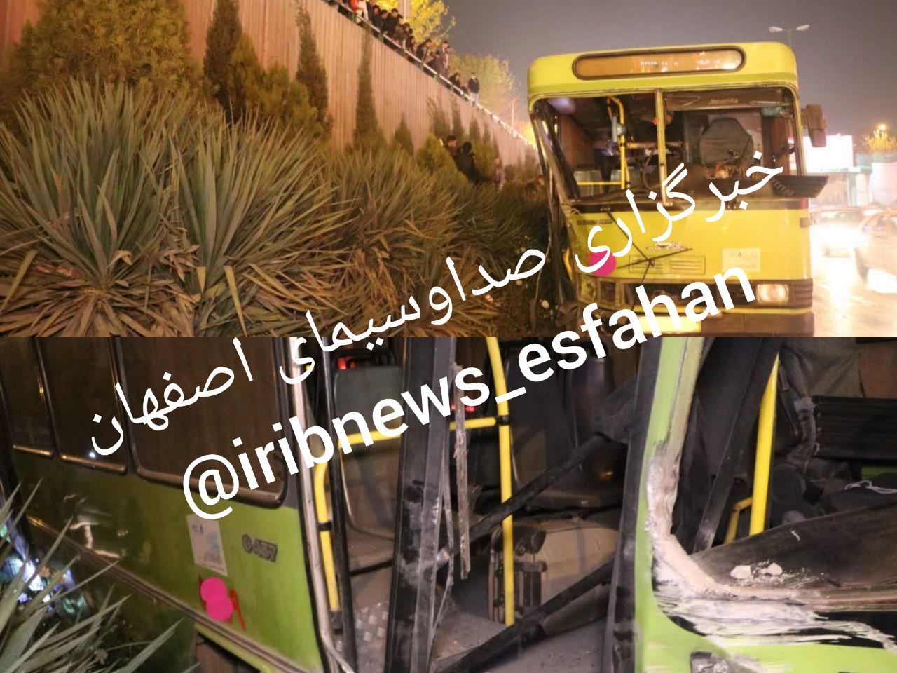 فوت راننده اتوبوس درون شهری بر اثر واژگونی در شهر اصفهان
