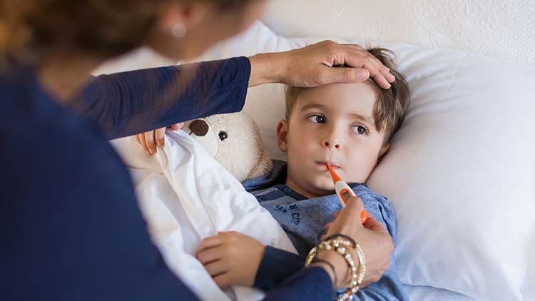 افزایش نگرانی‌ها برای عوارض آنفلوآنزا کودکان