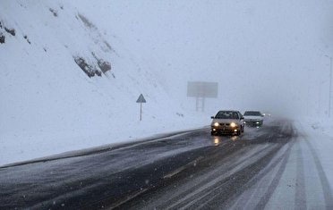 هشدار بارش باران و برف و مه گرفتگی جاده های کوهستانی