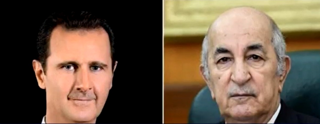 گفتگوی تلفنی بشار اسد با رئیس جمهور الجزایر