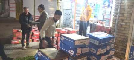 توزیع برنج و گوشت منجمد تنظیم بازار در خرم بید