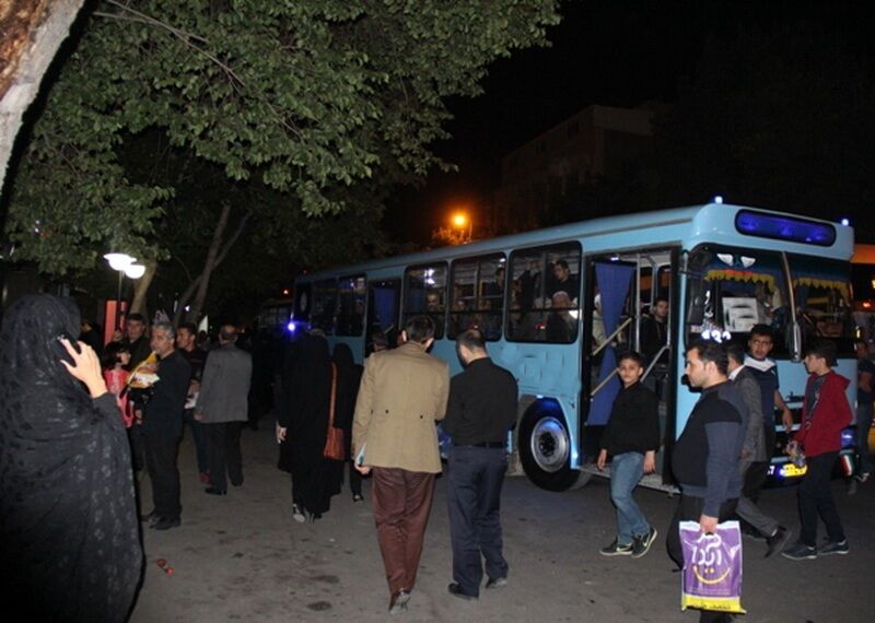 ارائه خدمات رایگان اتوبوس ها در شب‌های قدر به شهروندان زنجانی