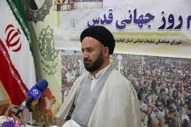 تقدیر رئیس شورای هماهنگی تبلیغات اسلامی استان از حضور مردم در راهپیمایی روز قدس