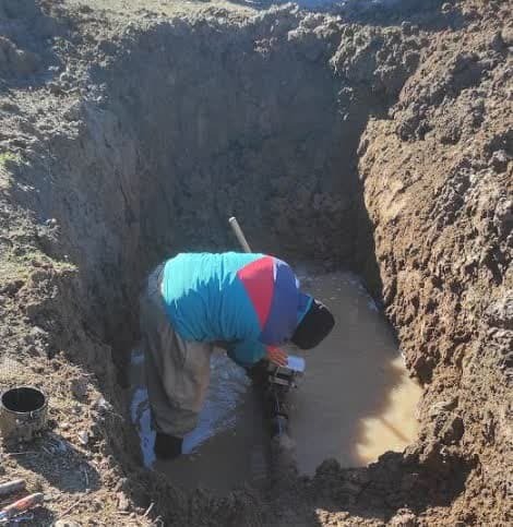 رفع شکستکی خط انتقال روستای «دشت قوره» شهرستان نقده 