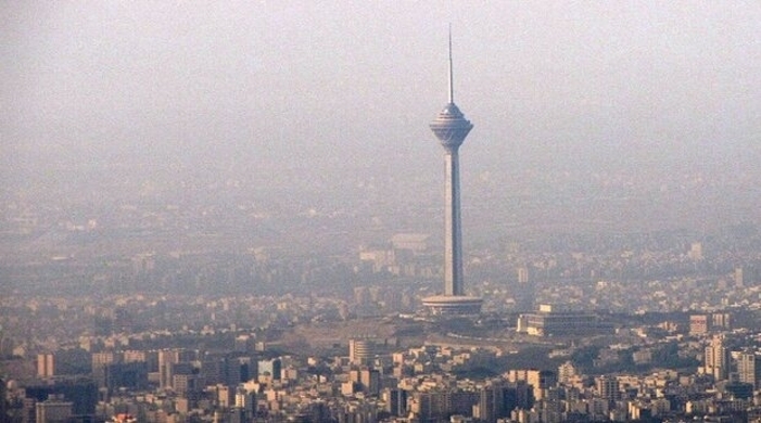 وضع هوای تهران نارنجی و آلوده برای گروه‌های حساس