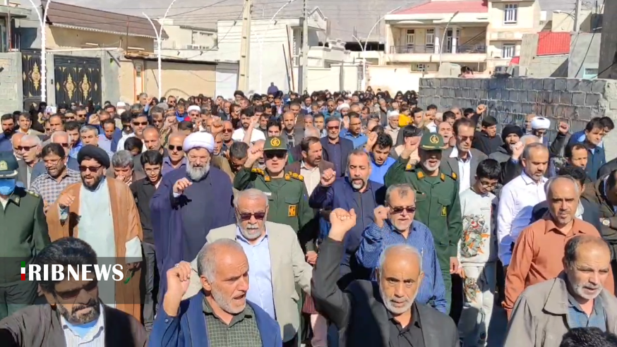 راهپیمایی مردم بوشهر در محکومیت جنایت تروریستی کرمان