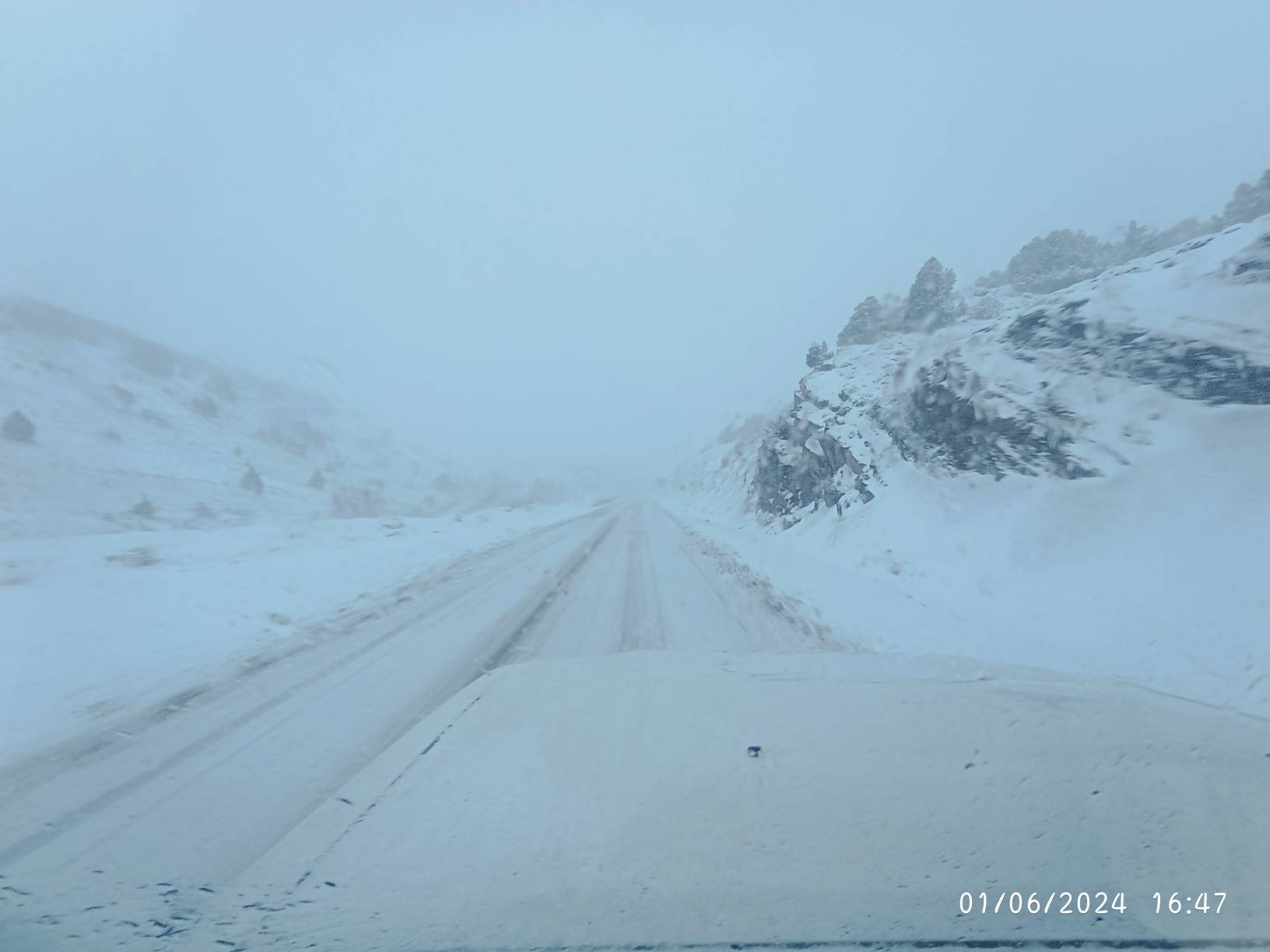 یخ زدگی در جاده های شمالی استان سمنان