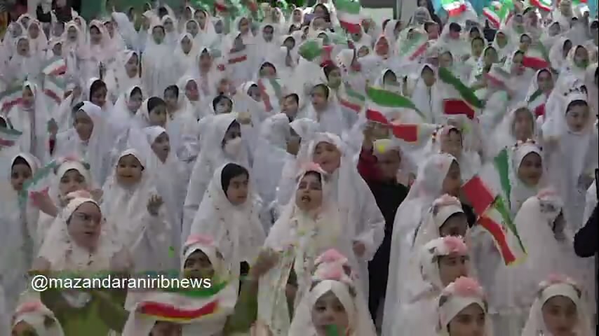 جشن تکلیف بیش از ۸۰۰ دانش آموز دختر در ساری