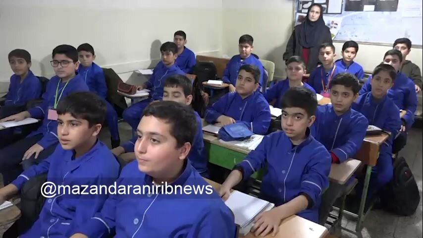 یاد دانش آموزان شهید حادثه تروریستی کرمان در مدارس مازندران