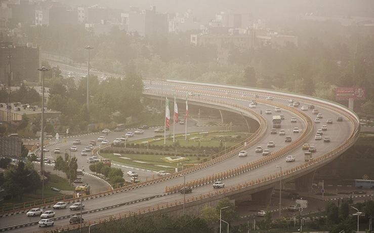 آسمان خراسان رضوی دوباره رنگ غبار می‌گیرد