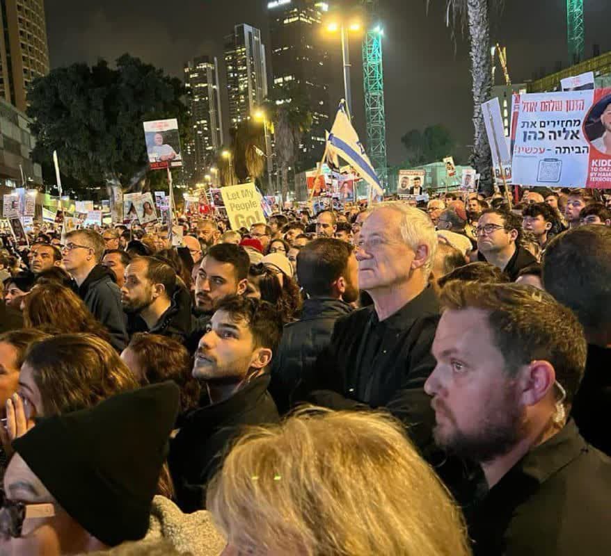 تظاهرات ضد کابینه نتانیاهو در  تل آویو