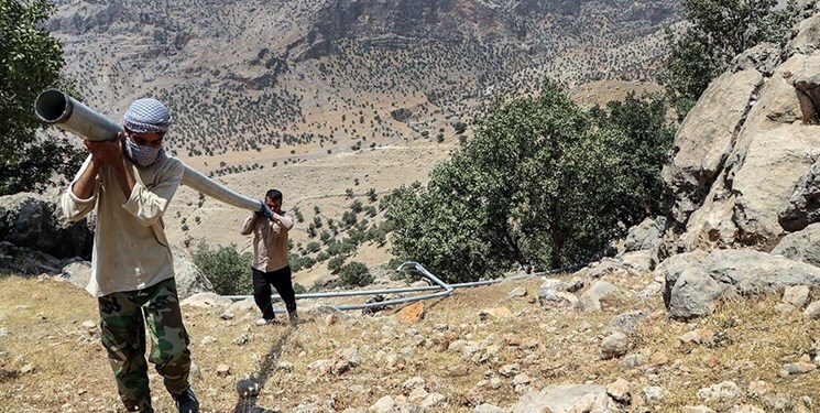 جدول کشی و آبرسانی روستای خورچه