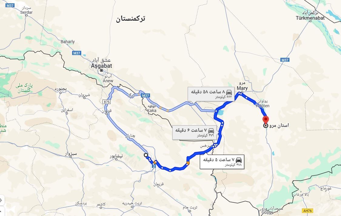 استانداران خراسان رضوی و ماری ترکمنستان پیگیر رفع موانع همکاریهای تجاری شده اند