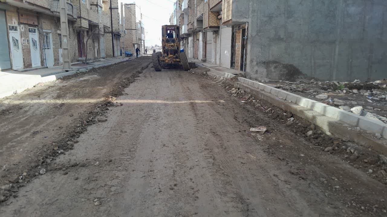 اجرای عملیات عمران شهری در منطقه چهارشهرداری ارومیه