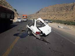 جان باختن زوج جوان در تصادف جاده ای زنجان