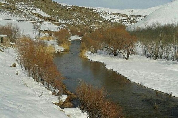 احیای رودخانه بالادست سد مهاباد با بارشهای زمستانی