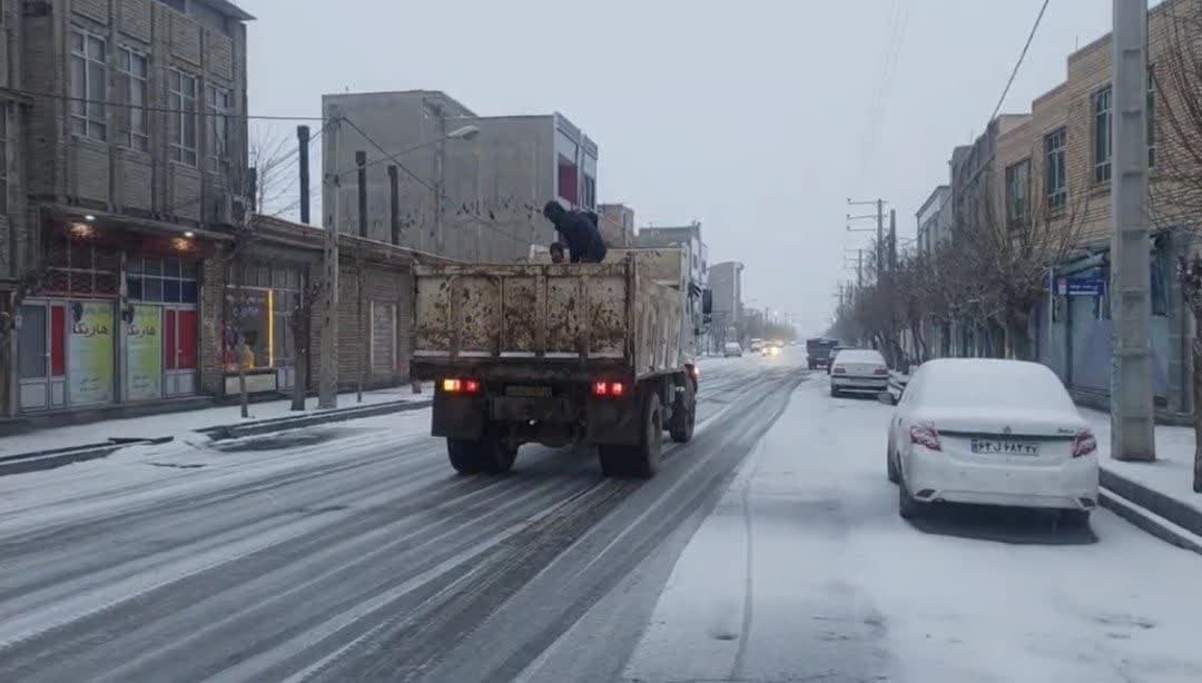 بارش سومین برف زمستانی در پلدشت