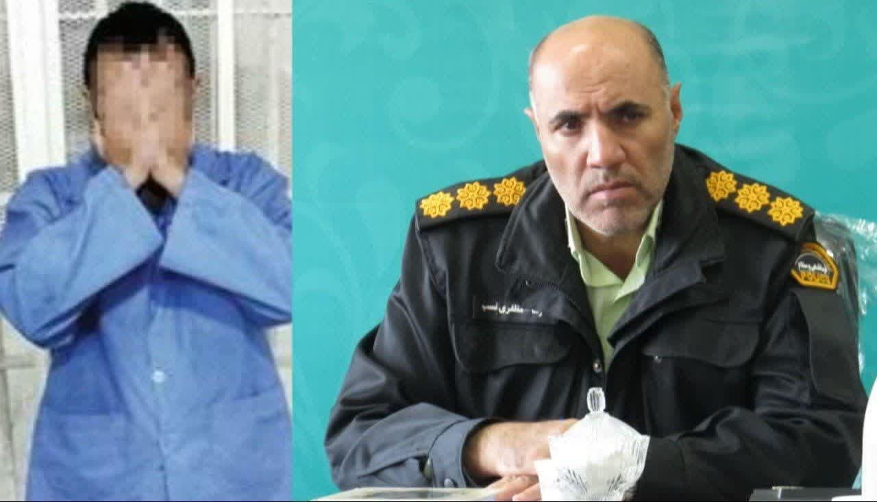 دستگیری سارق سیم وکابل های مخابراتی در تکاب