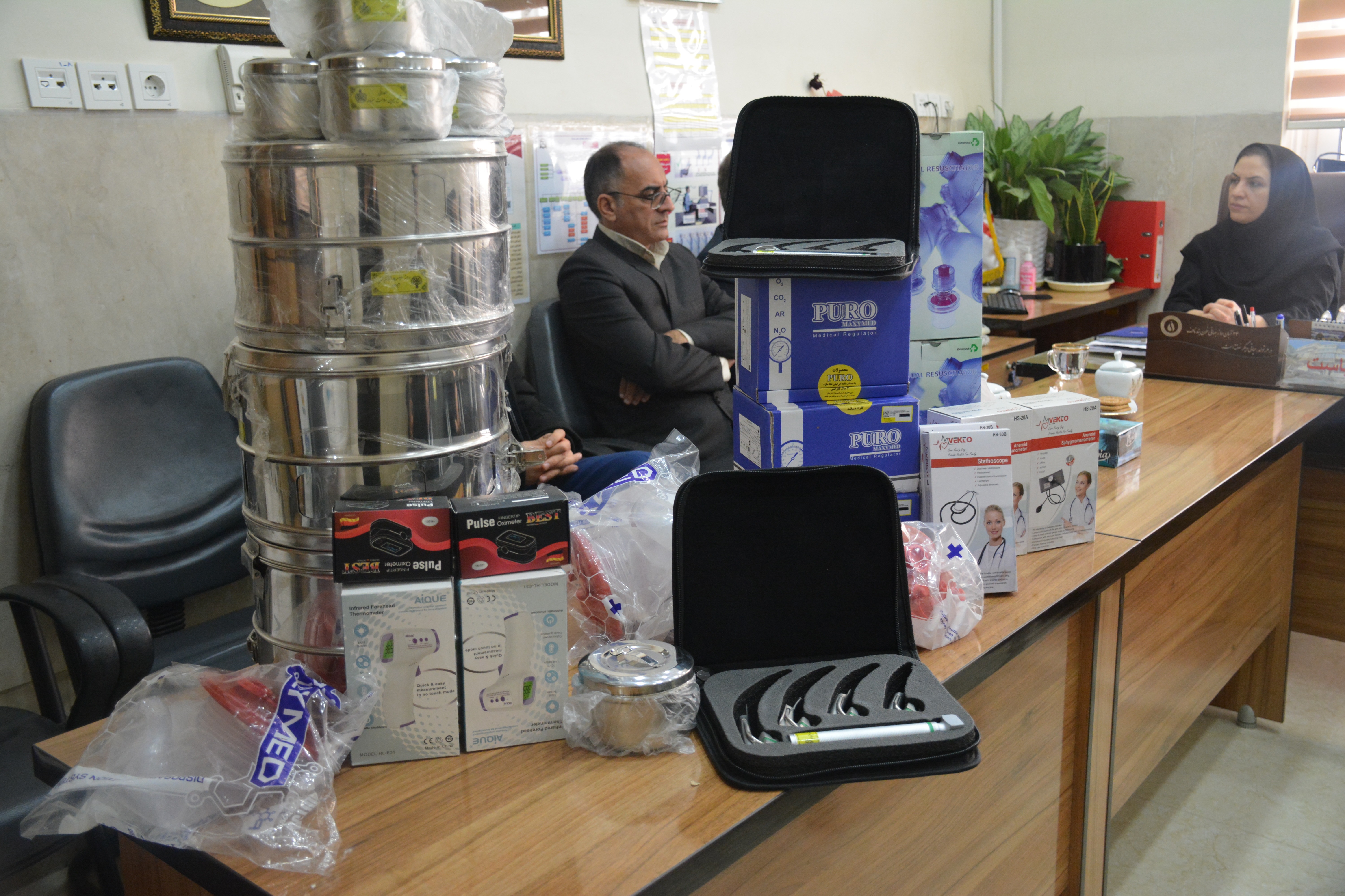 اهدای تجهیزات پزشکی به بیمارستان شهیدان مبینی سبزوار