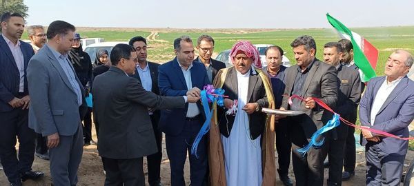 افتتاح و کلنگ زنی دو طرح آبیاری در باوی