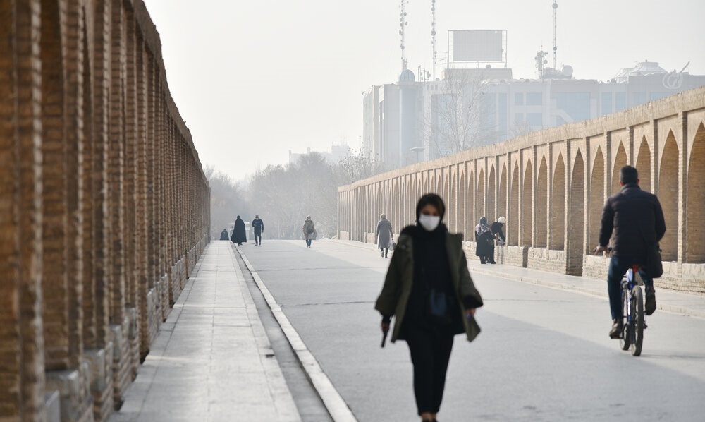 شاخص آلودگی هوای اصفهان ناسالم برای گروه‌های حساس