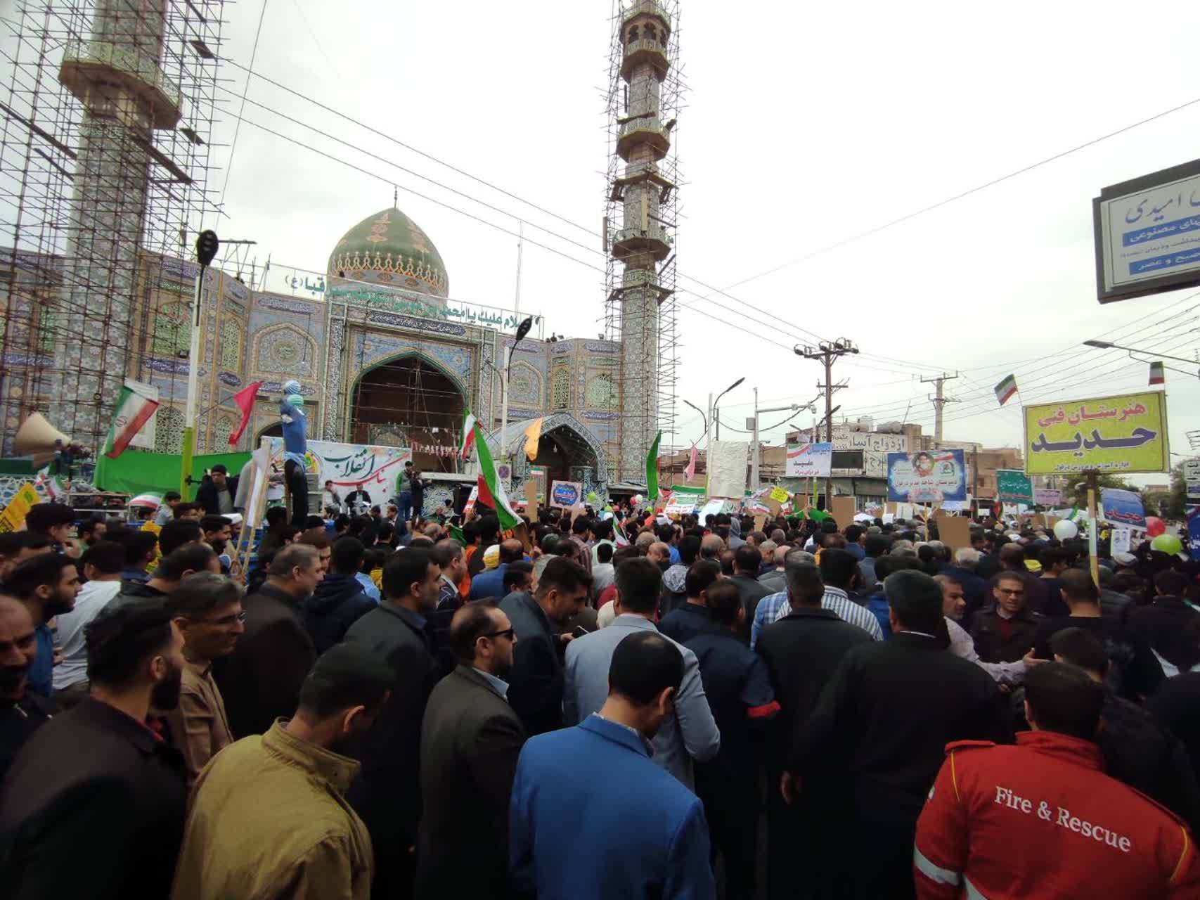 راهپیمایی باشکوه ۲۲ بهمن در دزفول