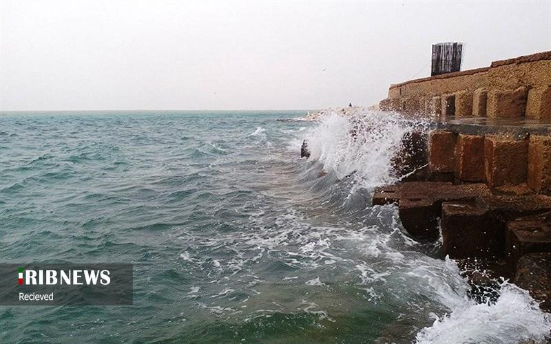 وزش باد شدید و ارتفاع امواج بیش از یک متر در مناطق دریایی، ۲۴ بهمن