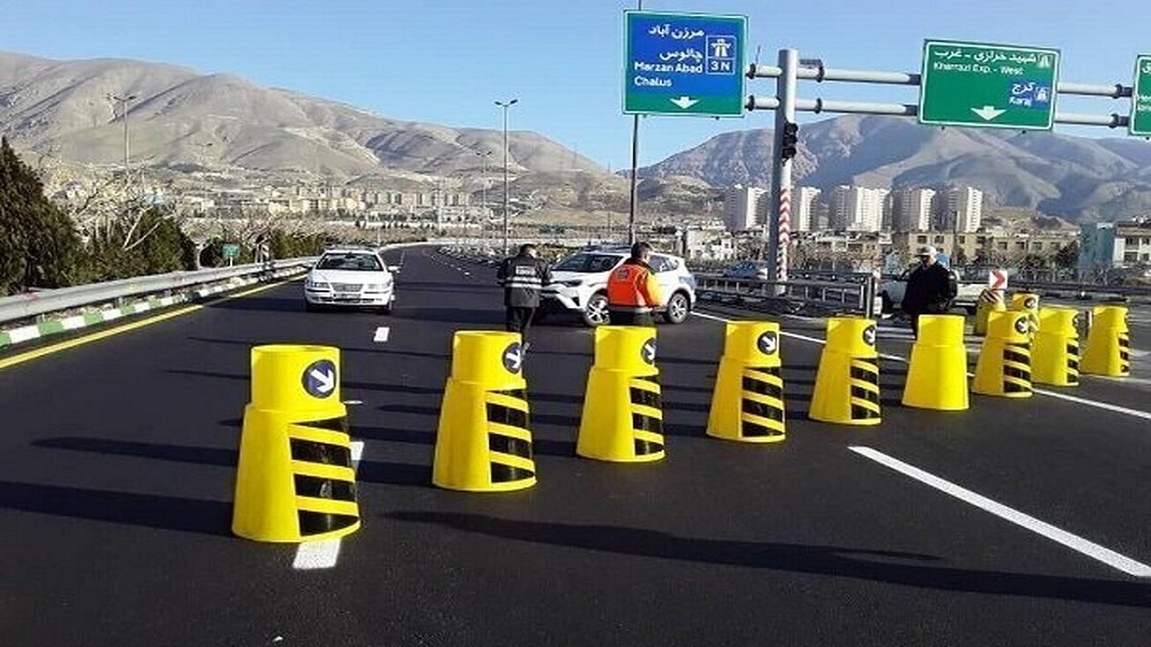 تردد در جاده کرج - چالوس ممنوع شد