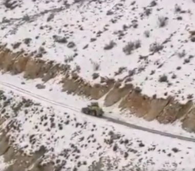 عملیات برف روبی در محورهای کوهستانی شهرستان مارگون