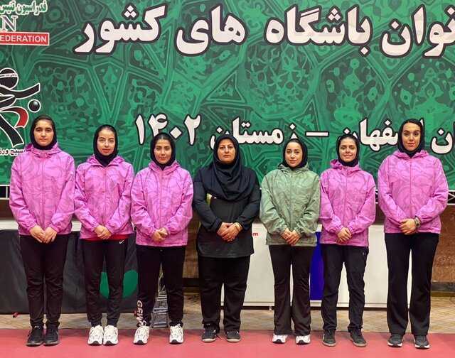 سومی تیم ماه اسپورت ماهشهر در لیگ برتر تنیس روی میز زنان