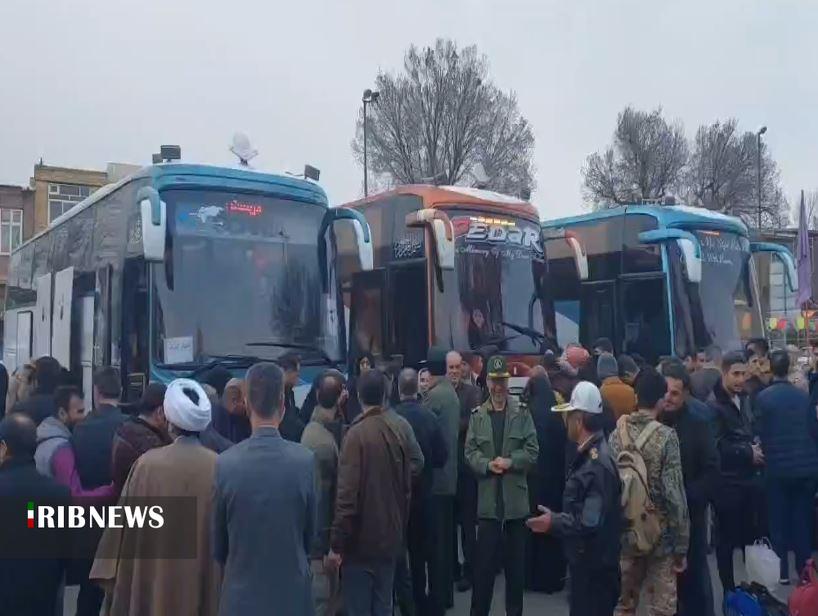 اعزام کاروان راهیان نور شهرستان اسکو