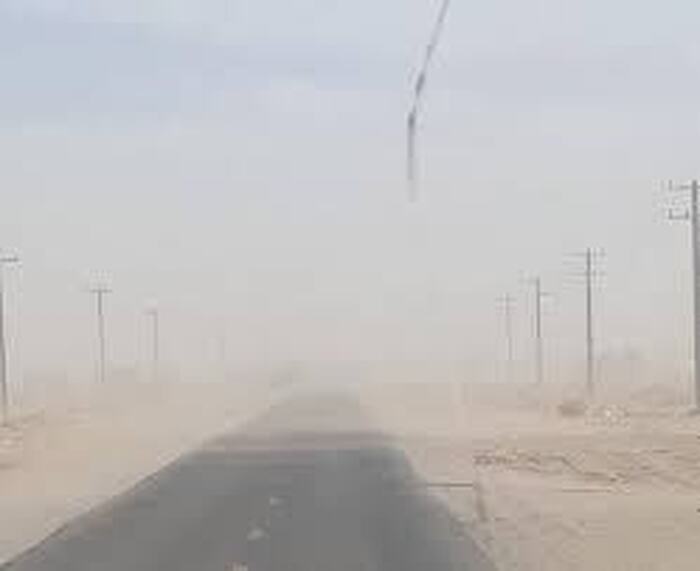 طوفان شن در راه شرق کرمان