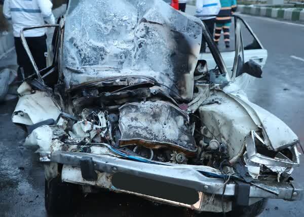 یک کشته براثرآتش سوزی خودرو در مشهد