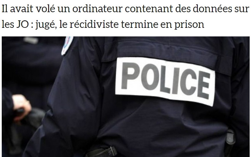 سارق اطلاعات امنیتی المپیک پاریس به حبس محکوم شد