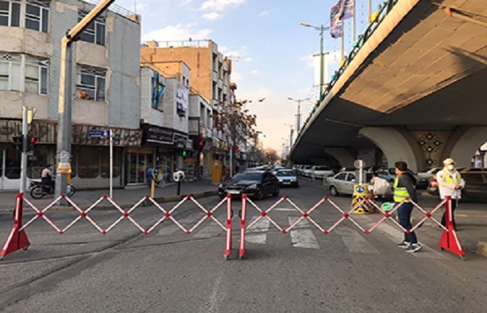 مسدود شدن مسیر شمال به جنوب خیابان نادری قزوین