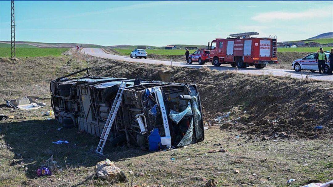 سانحه اتوبوسی در ترکیه با ۲۴ زخمی