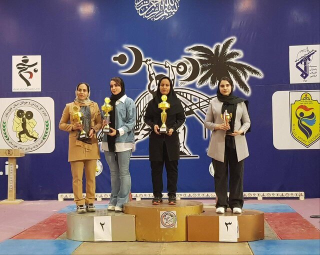پایان رقابت‌های لیگ وزنه برداری بانوان خوزستان با شناخت برترین‌ها