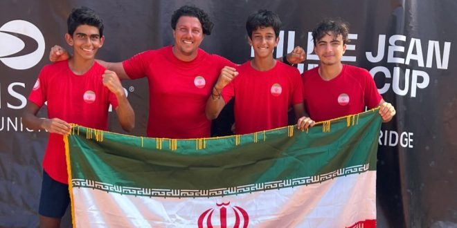 قهرمانی ایران در تنیس جام کمتر از ۱۶ سال آسیا