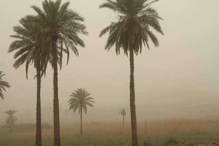 هشدار سطح زرد گرد و خاک  در خوزستان