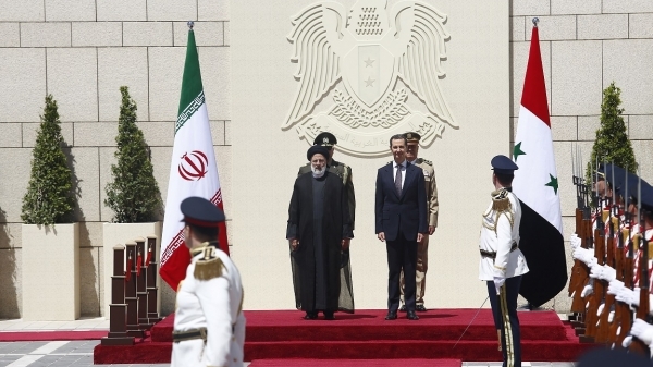 استقبال رسمی بشار اسد از رئیس جمهوری اسلامی ایران