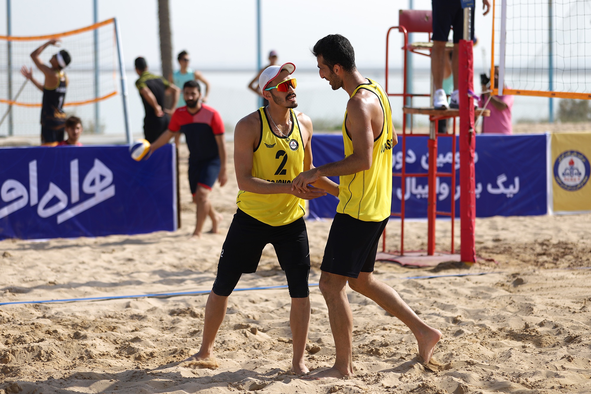 برگزاری دور برگشت لیگ برتر والیبال ساحلی در نوشهر